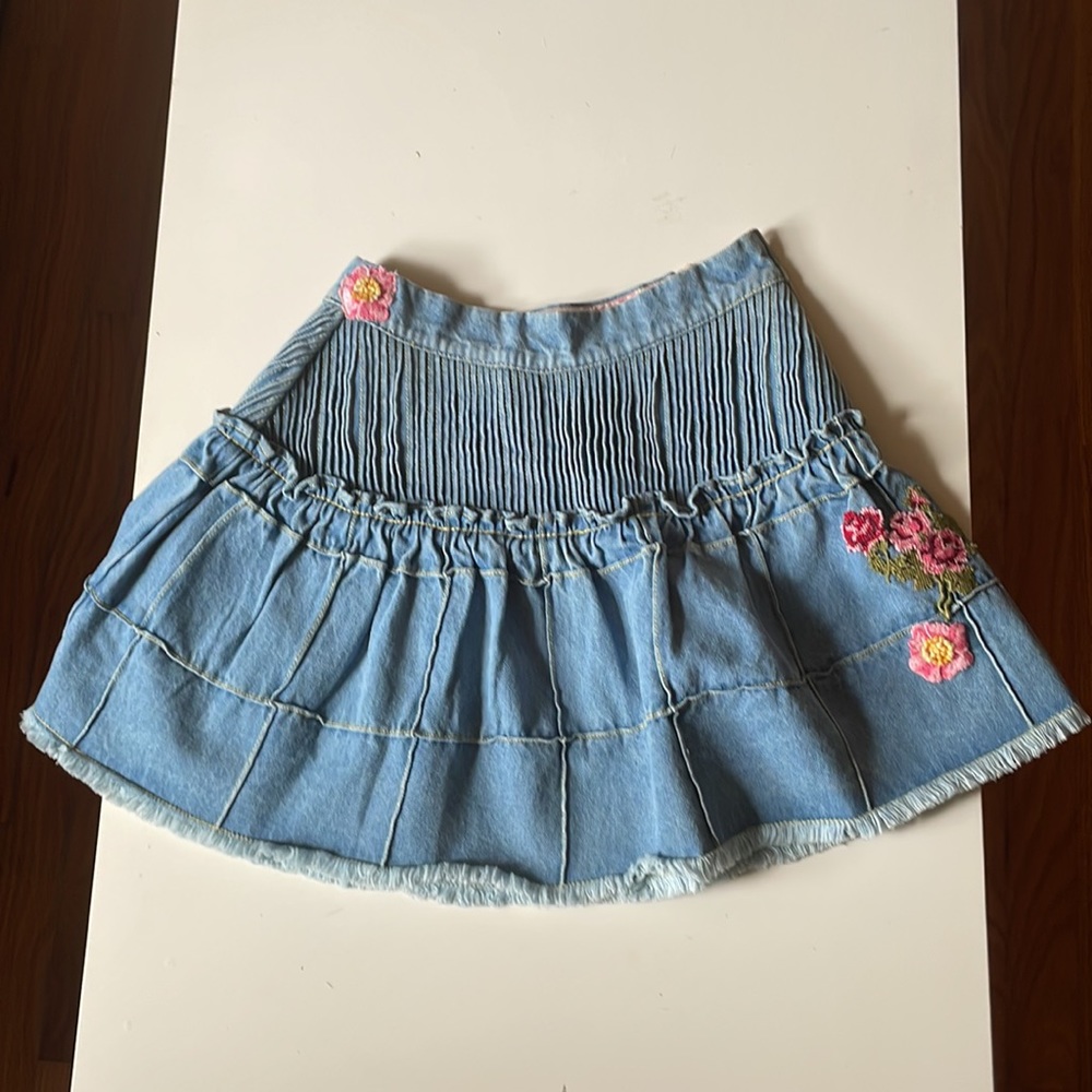 Love Shack Fancy denim skirt - Picture 3 of 4